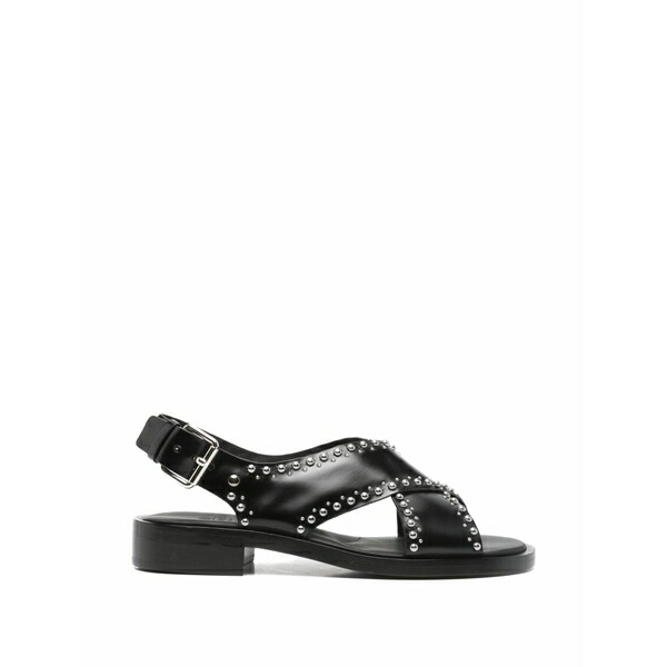 教会堂 レディース サンダル シューズ Studded-embellishment sandals Black