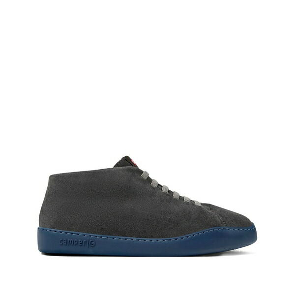 カンペール メンズ スニーカー シューズ Peu touring suede lace-up sneakers Grey