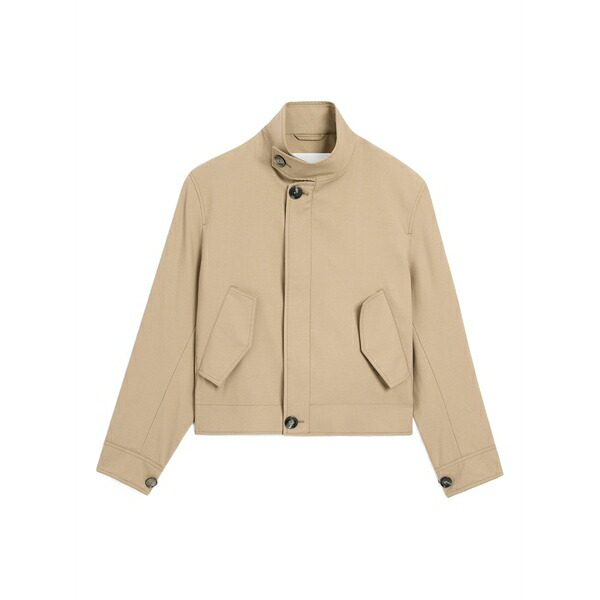 意中の女 メンズ 上衣＆上衣 アウター Stand-up collar harrington jacket Neutrals