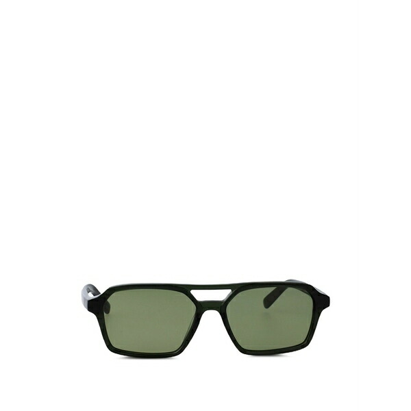 マルタンマルジェラ メンズ サングラス・アイウェア 付属物 Open retangular-frame sunglasses Black