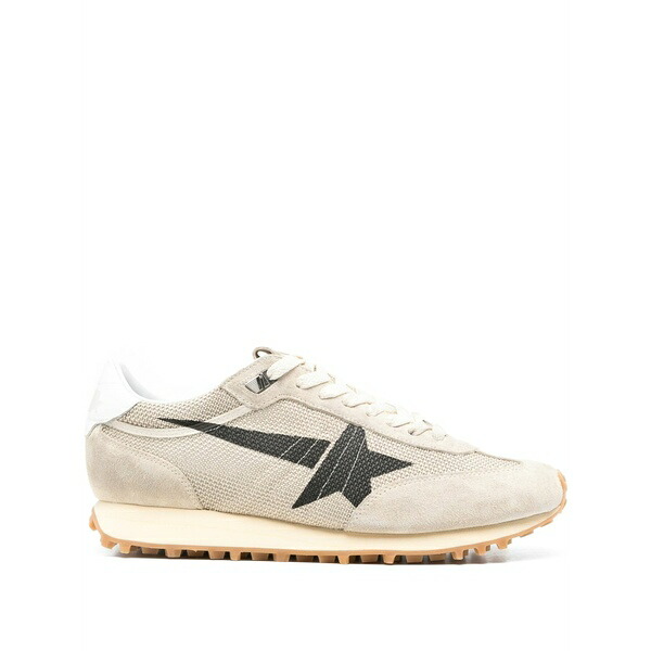ゴールデングース メンズ スニーカー シューズ Marathon star-motif sneakers Neutrals｜asty