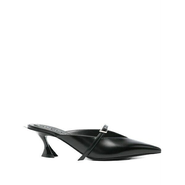マグラー レディース サンダル シューズ 70粍 leather heeled sandals Black