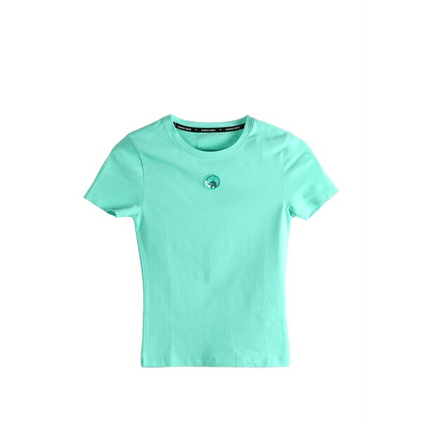 米国海兵隊員 独居室 レディース プルオーバー トップス Logo-patch t-shirt Green