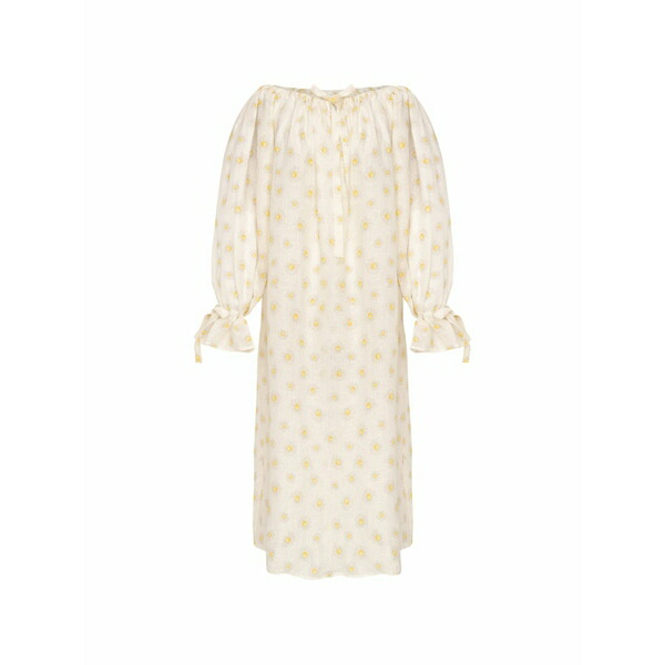 スリー基準打数 レディース 衣裳 トップス Cha-cha ruffled MIDI dress White