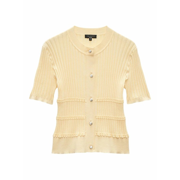 ラグアンドボーン レディース ジレー アウター Stacey ribbed-knit cardigan Yellow