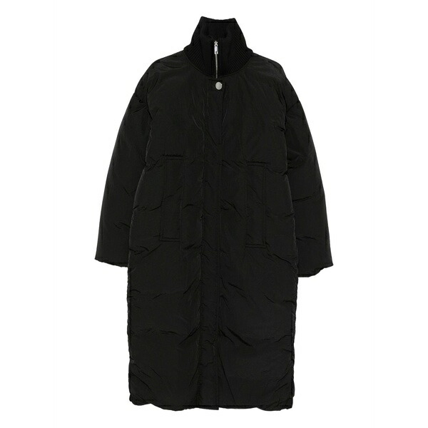 運動競技マックス レディース 厚地の外套 アウター Quilted parka coat Black