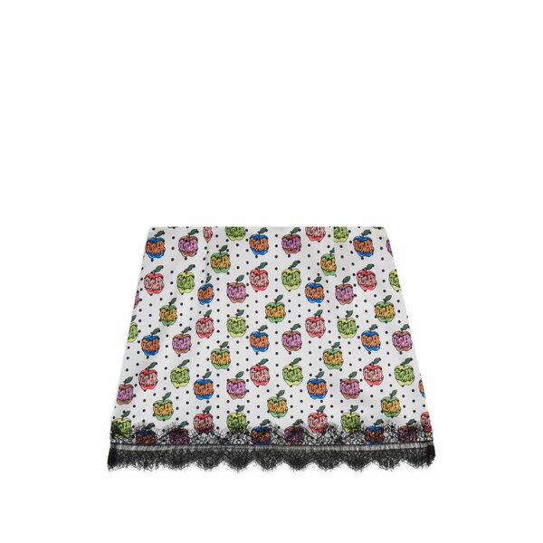 ジーシーディーエス レディース スコート ボトムス Apple-print mini skirt White