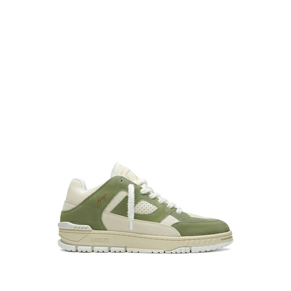 アクセルアリガト メンズ スニーカー シューズ Area lo perforated sneakers Green|asty