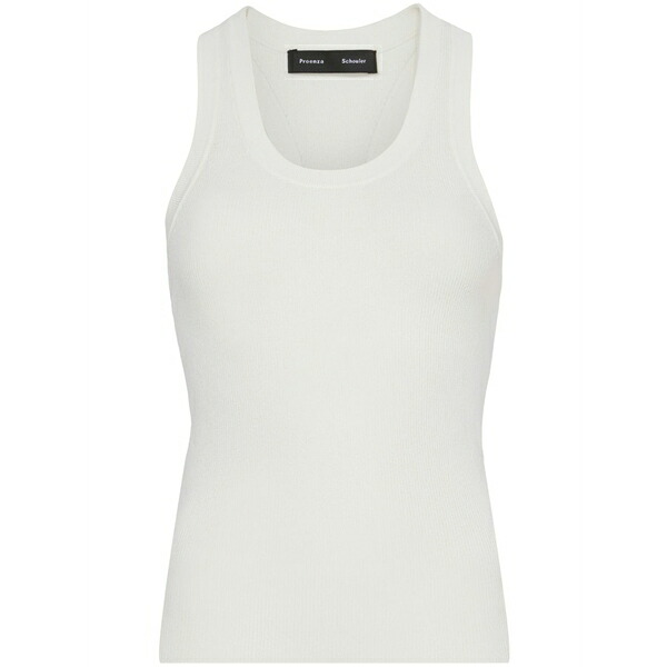 プロエンザショラー レディース カットソー トップス Matte knitted tank top White