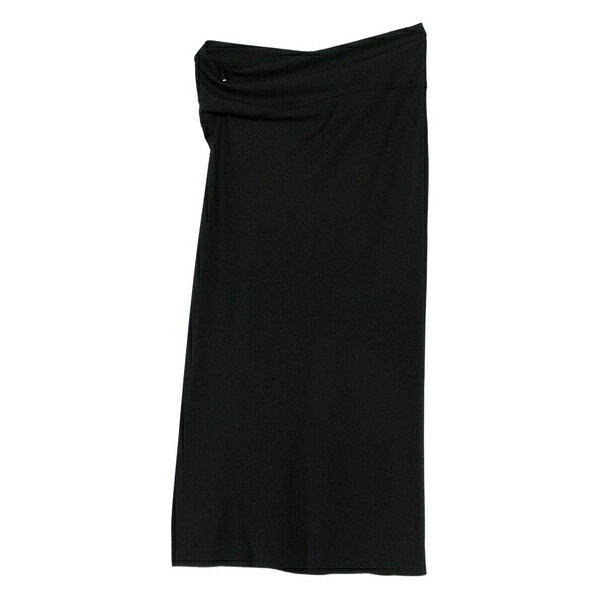 アルベルタ フェレッティ レディース スコート ボトムス Draped-detail MIDI skirt Black