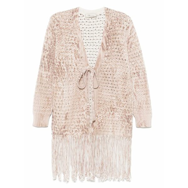 ブルマリン レディース ジレー アウター Open-knit cardigan Neutrals