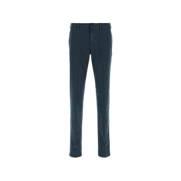 PTトリノ メンズ 心地よいズボン下 ボトムス Belt-loop button-fastening chinos Blue