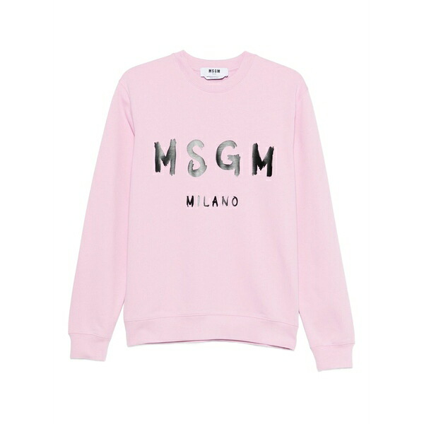 エムエスジイエム メンズ パーカー・スウェットシャツ アウター Crew-neck sweatshirt Pink