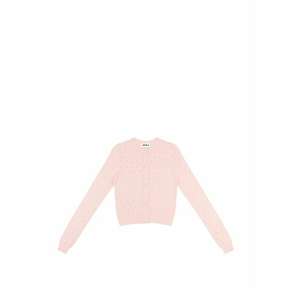 分野 レディース ジレー アウター Crystal-embellished cardigan Pink