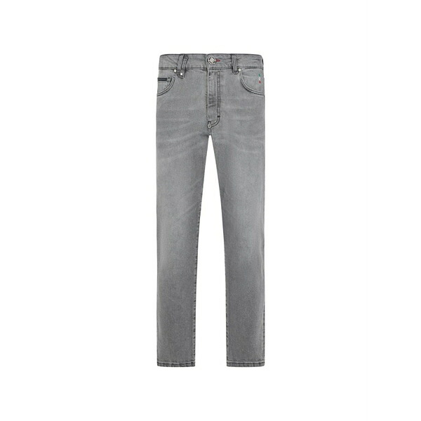 フィリップ飾り気のない メンズ ジーンズズボン下 ボトムス Detroit fit stone-washed jeans Grey