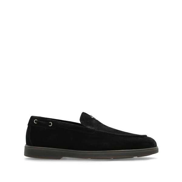 ジュゼッペザノッティ メンズ スリッポン・ローファー シューズ Suede loafers Black