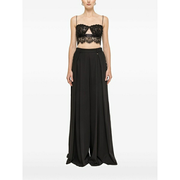 ニッサ レディース カットソー トップス Sequin-detail lace top Black