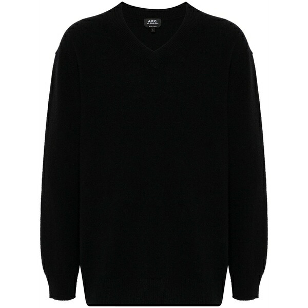 アーペーセー メンズ 編み物\u0026プルオーバー アウター Dany sweater Black