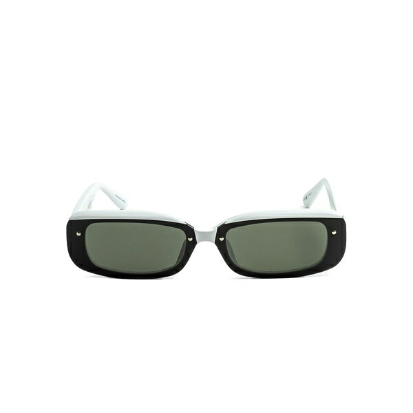 リンダ ファロー レディース 黒眼鏡＆アイウェア 添え物 Rectangle-frame sunglasses White