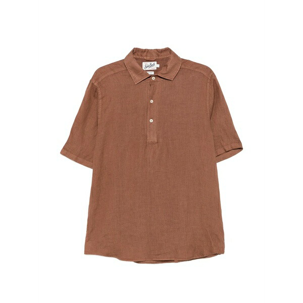 エムシーツーセイントバース メンズ スポーツシャツ トップス Raphael short-sleeve polo shirt Brown