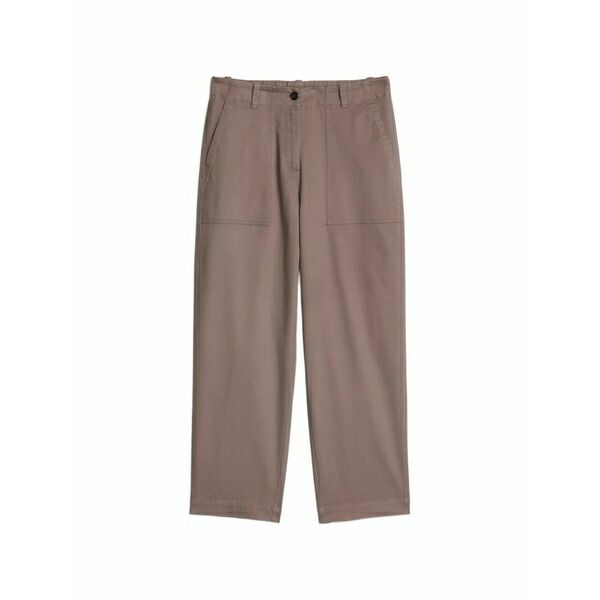 マルコポーロ レディース 心地好いズボン下 ボトムス Twill trousers Brown