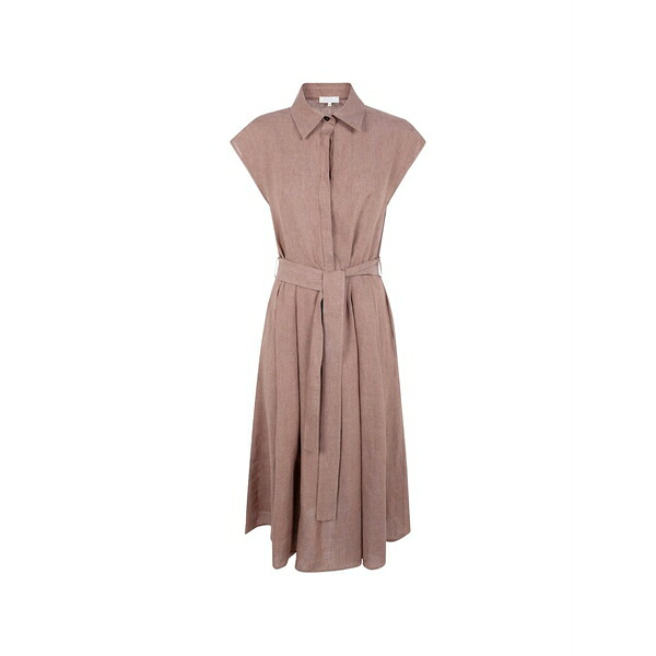 アントネリ レディース 衣裳 トップス Belted shirt dress Neutrals