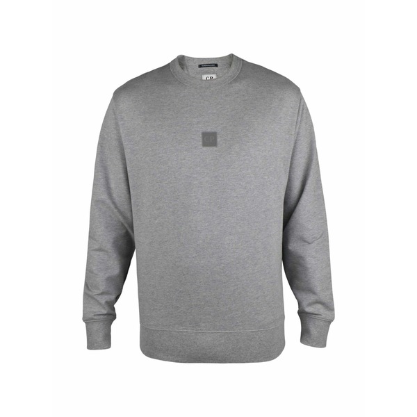 シーピーカンパニー メンズ パーカー・スウェットシャツ アウター Metropolis series logo-patch cotton sweatshirt Grey
