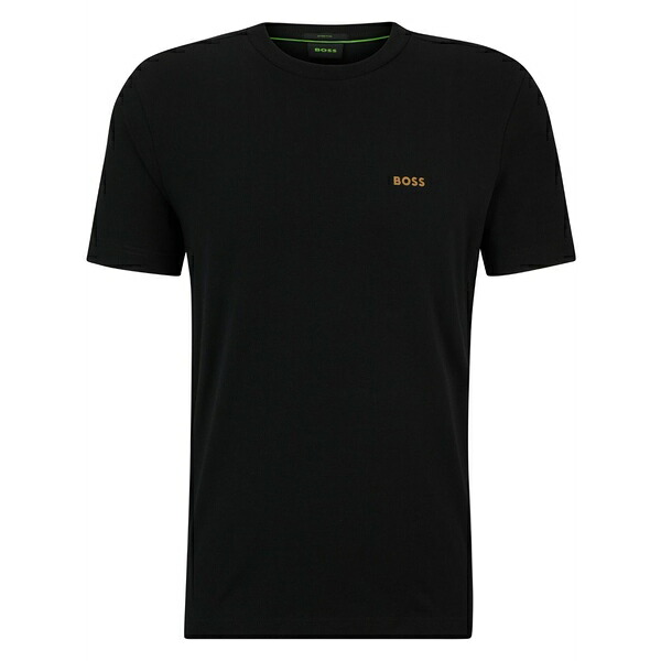 雇い主 メンズ ティーシャツ トップス Logo-print cotton t-shirt Black