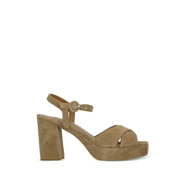 ジュリーディー レディース サンダル シューズ Suede heeled sandals Brown