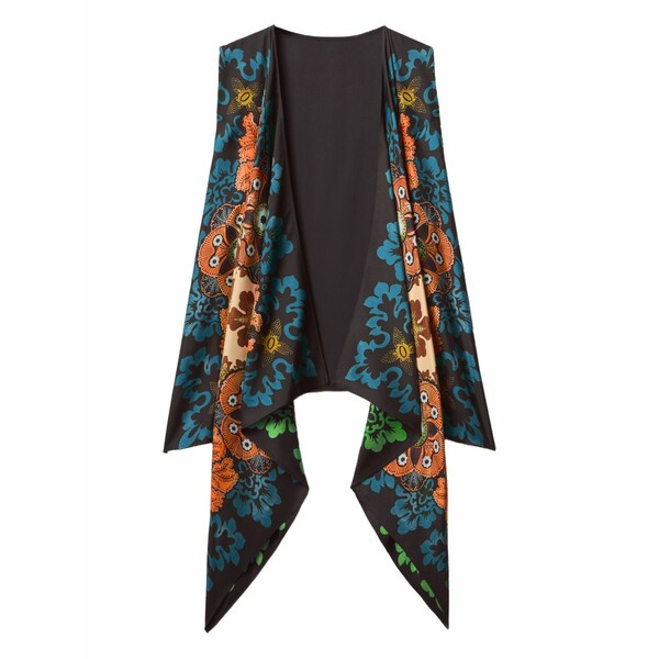 ラ・ダブル・ジェイ レディース 厚地の外套 アウター Floral-print gilet Blue