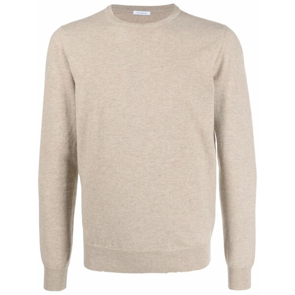 マロ メンズ 編み物\u0026ティーシャツ アウター Round-neck knit jumper Neutrals