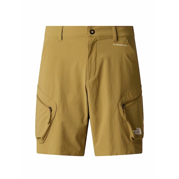 北の方人間の顔 メンズ 心地好いズボン下 ボトムス Packable cargo shorts Green