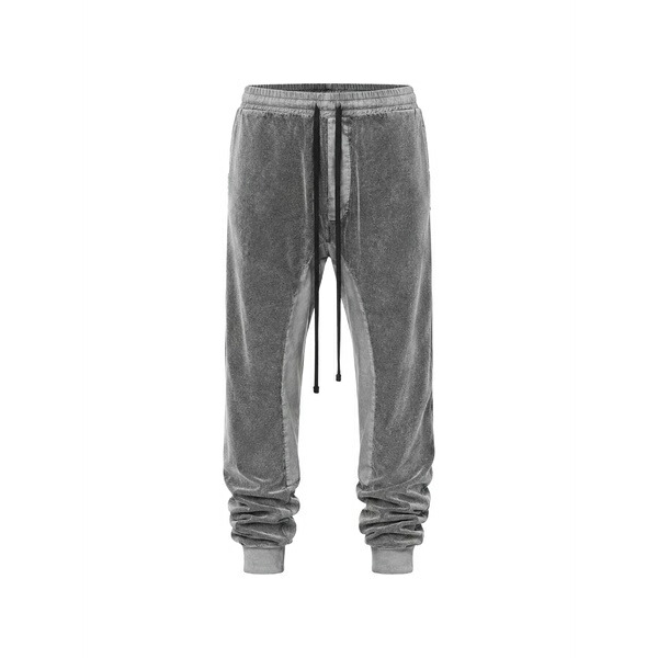 トム・Cr メンズ 心地好いズボン下 ボトムス Panelled drawstring track pants Grey