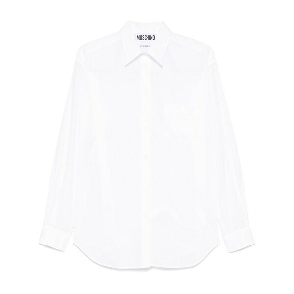 モスキーノ レディース プルオーバー トップス Cotton shirt White