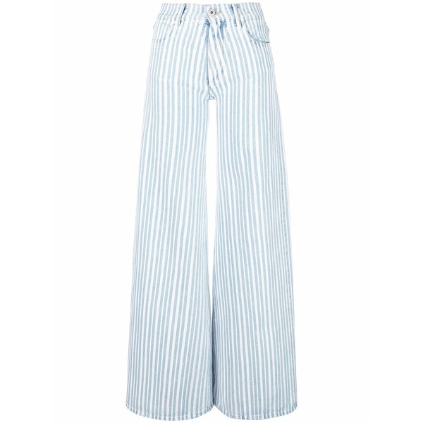象牙色 レディース ジーンズズボン下 ボトムス Wide leg jeans Blue