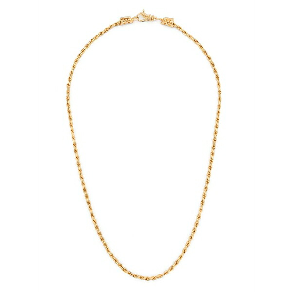 エマニュエレ ビコッキ メンズ 首飾り・チョー鉄道車両 佩び物 Small gold rope chain necklace Gold