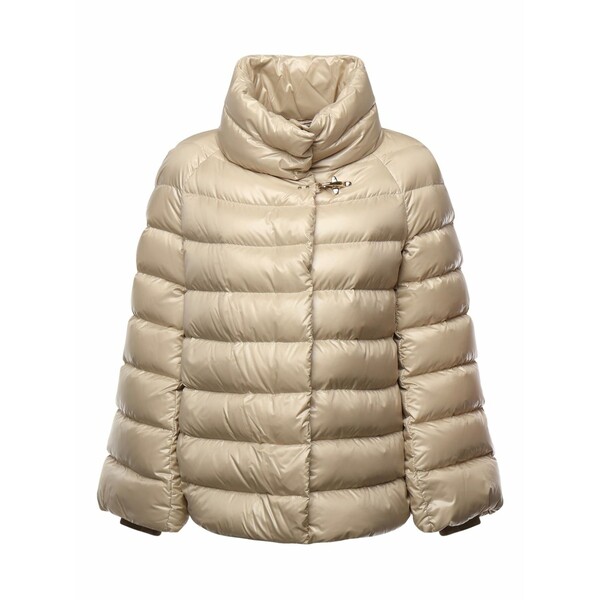 フェイ レディース 上衣＆上衣 アウター High-neck quilted jacket Neutrals