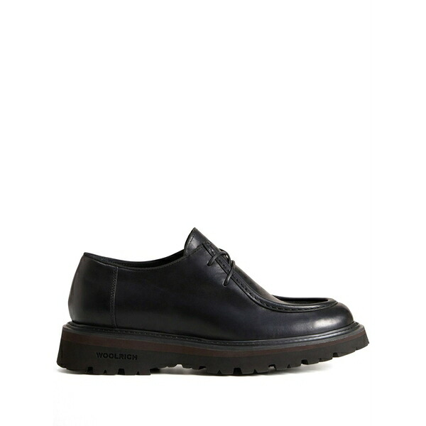羊毛 一財産 メンズ 御召しものシューズ シューズ Leather derby shies Black