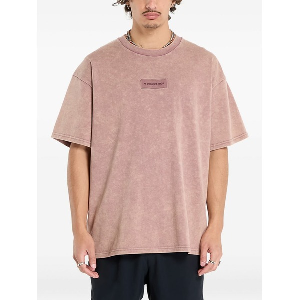 アンダーアーマー メンズ ティーシャツ トップス Project rock patch t-shirt Pink