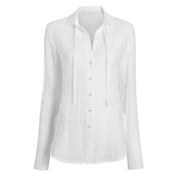 プロエンザ スクーラー 白いこと 付け札 レディース プルオーバー トップス Cami shirt White