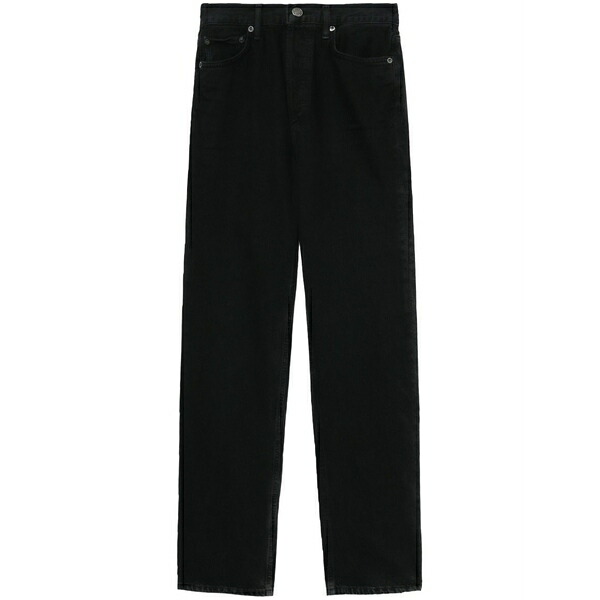 アゴルド レディース ジーンズズボン下 ボトムス 90\u0027s pinch waist straight-leg jeans Black