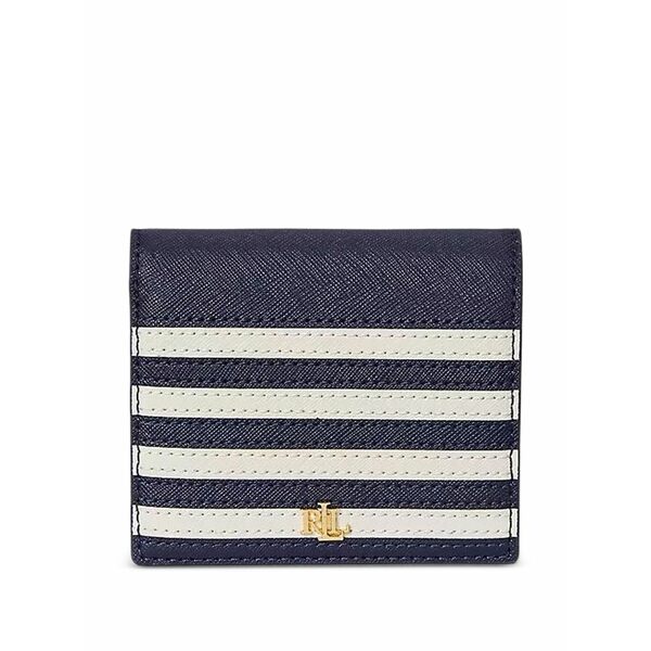 ラルフローレン レディース 紙入れ 付属品 Striped wallet Blue