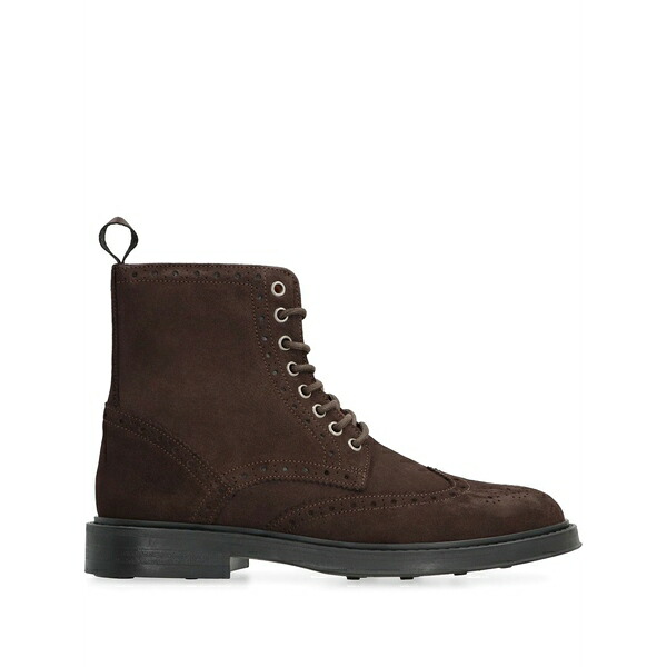 ブルーノマグリ メンズ ブーツ シューズ Brogued suede ankle boots Brown