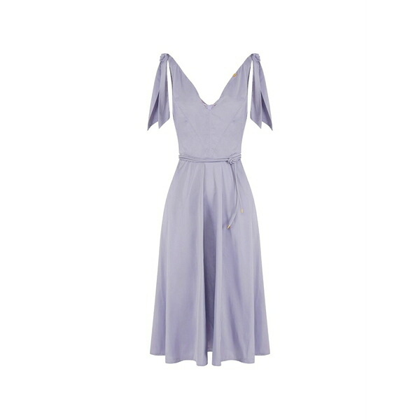 エリザベスフランキ レディース 衣裳 トップス V-neck MIDI dress Purple
