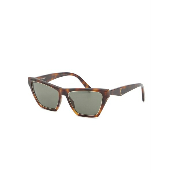 サンローラン アイウェア レディース 黒眼鏡＆アイウェア 添え物 Square-frame sunglasses Brown