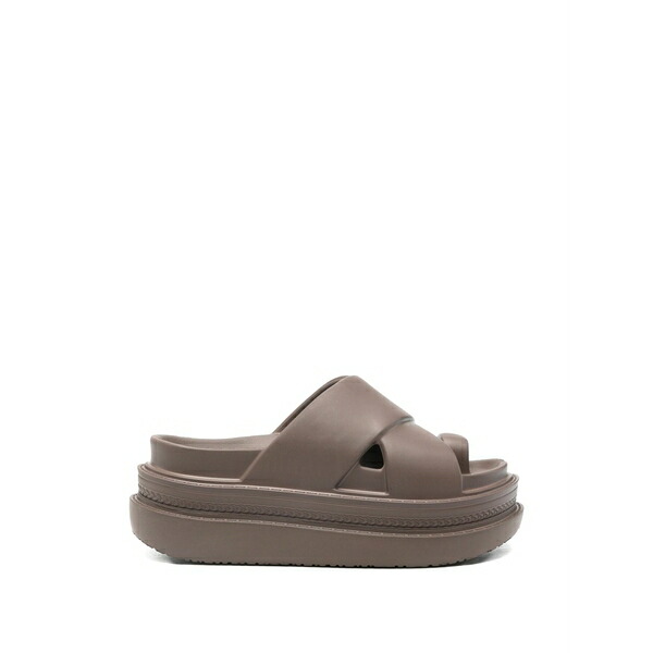 サカイ レディース サンダル シューズ Criss-cross-strap sandals Brown