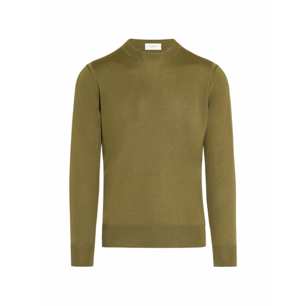 パウロペコラ メンズ 編み物\u0026プルオーバー アウター Merino wool sweater Green
