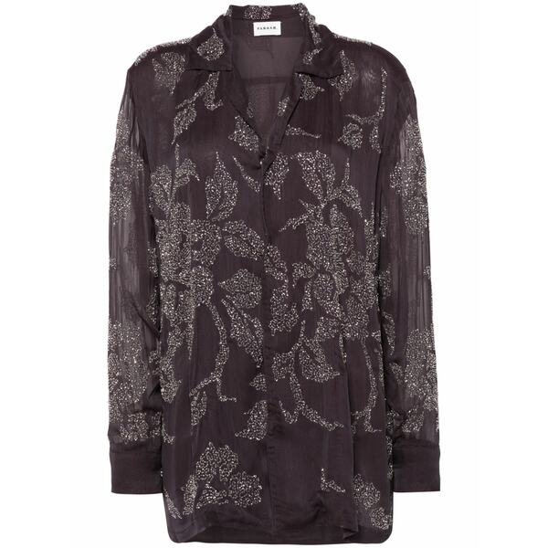 パロッシュ レディース ティーシャツ トップス Sequin-embellished shirt Grey