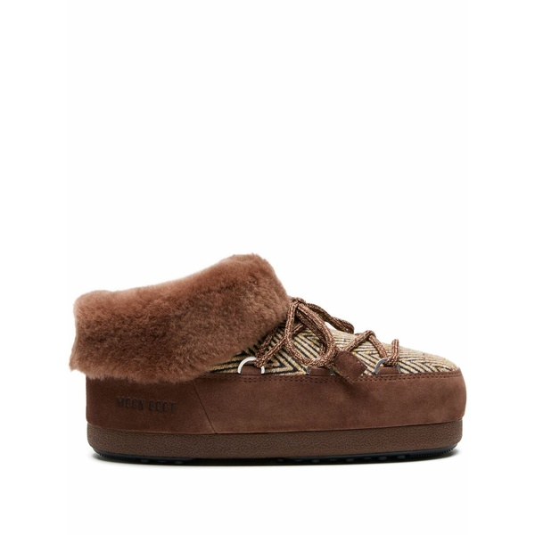 お月さまブーツ レディース サンダル シューズ X guest インチ residence evx chalet cocoa fur mules Brown