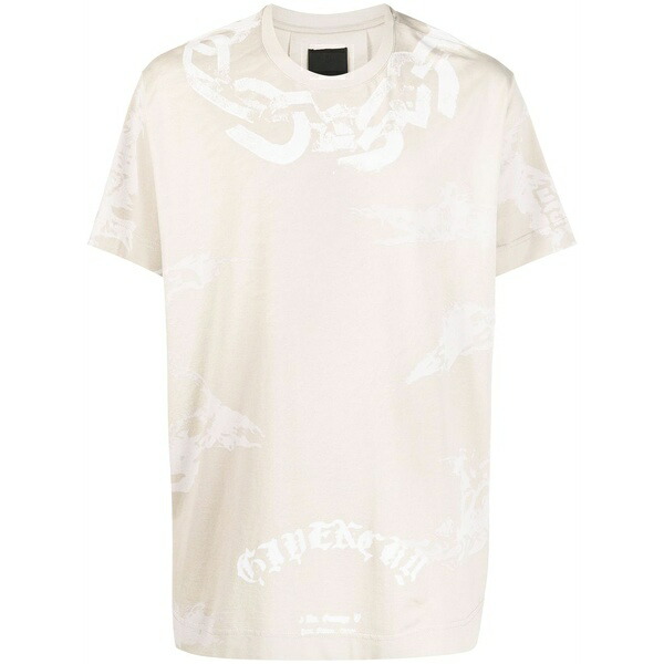 ジバンシー メンズ プルオーバー トップス Chain-link print logo t-shirt Neutrals